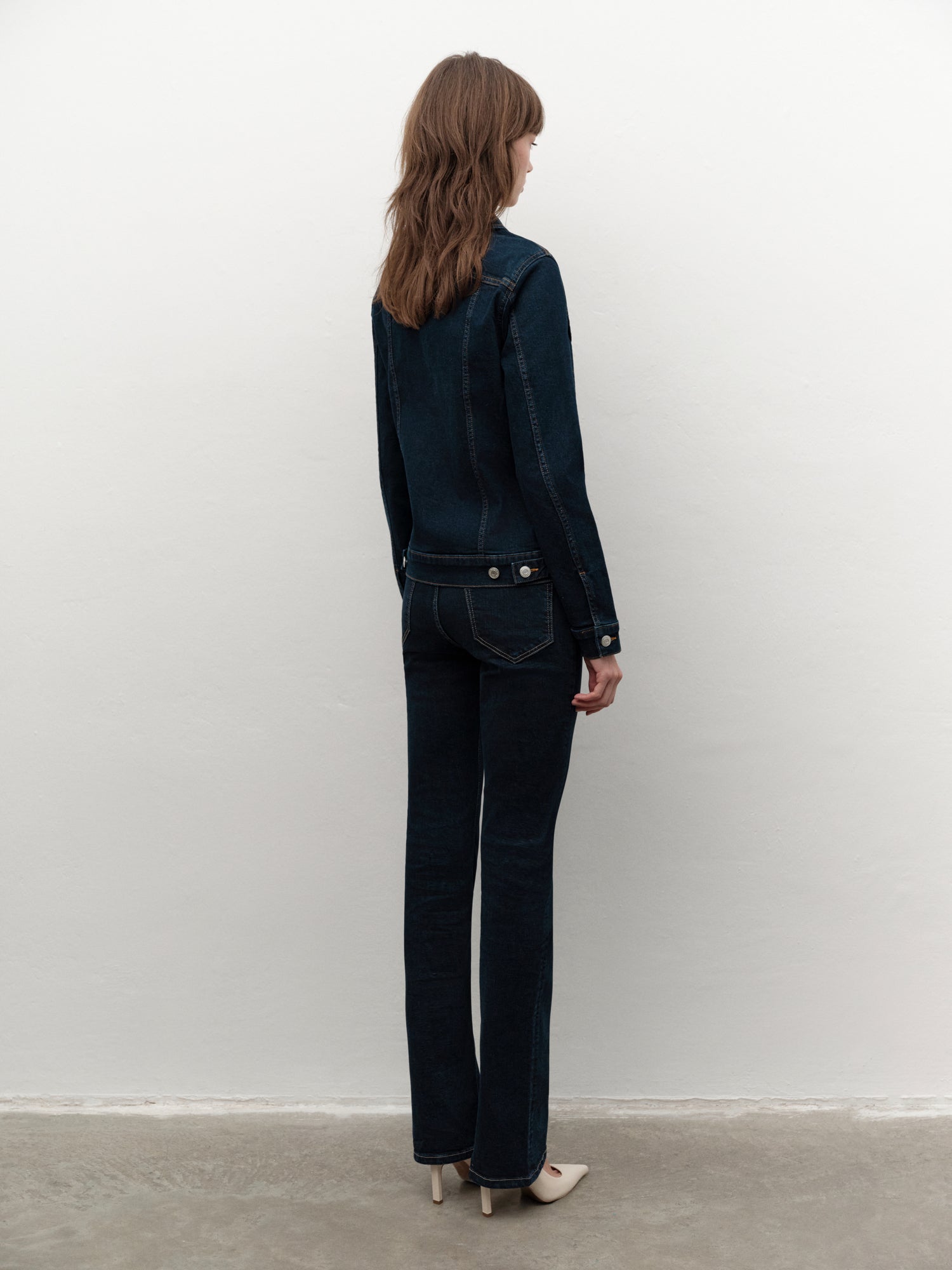 Stretch Denim Jacket in Indigo