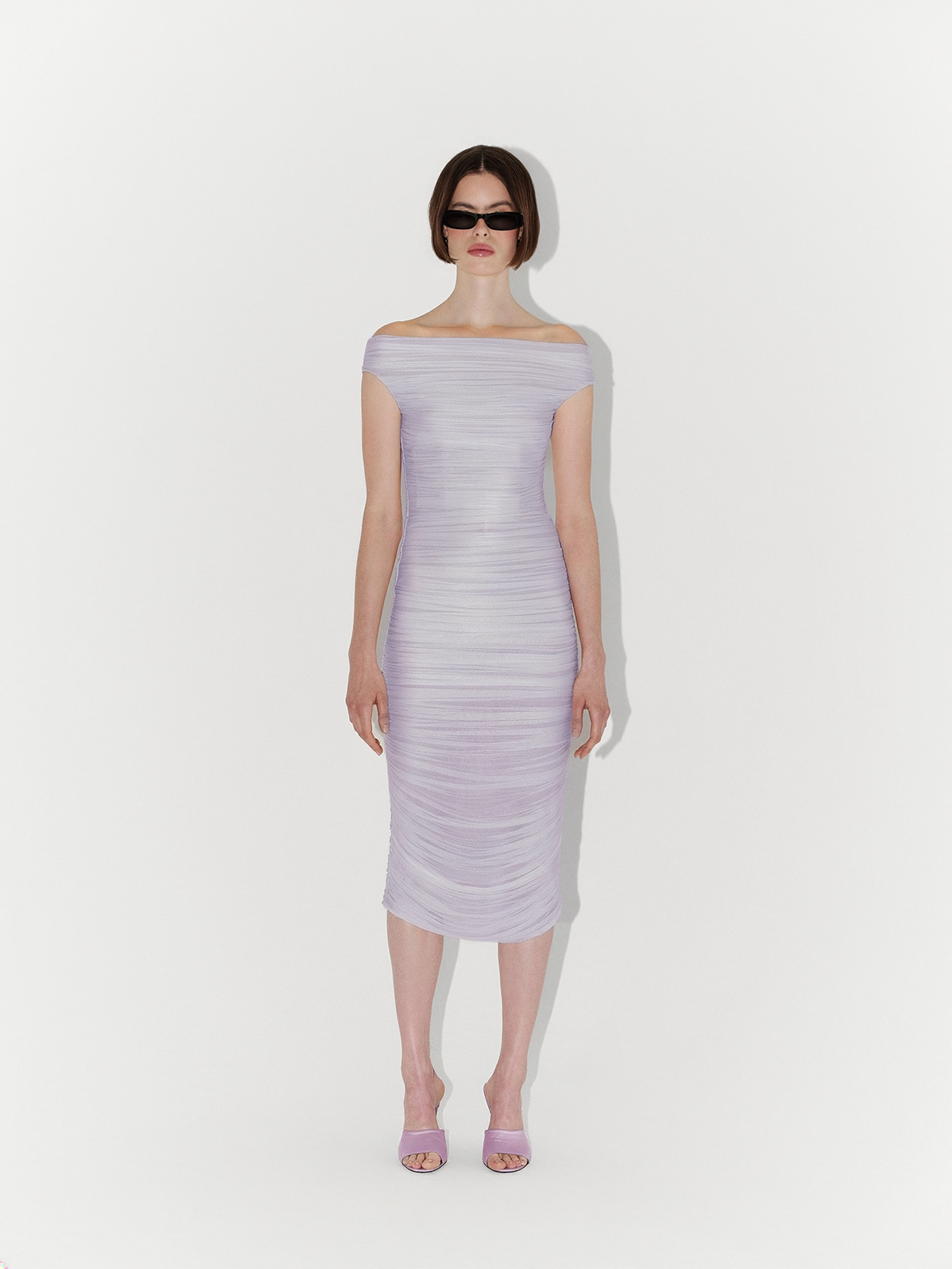 lilac off the shoulder midi dress Ella Lilac Off Shoulder Maxi Formal Dress