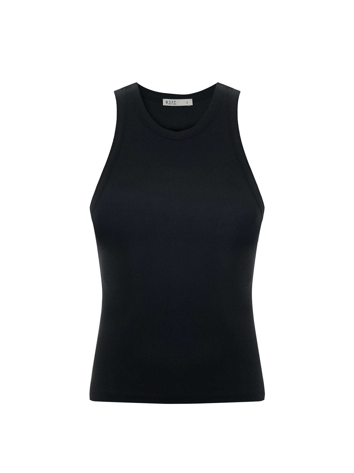 Ribbed Tank Top in Black