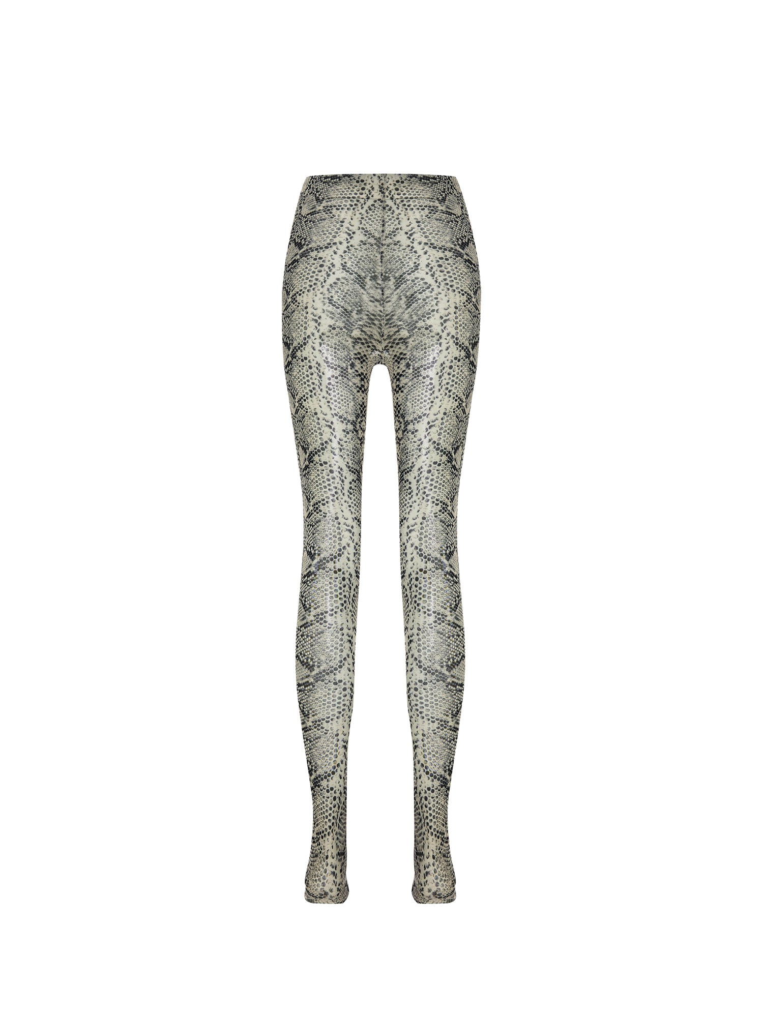 High-rise Snake-print Leggings