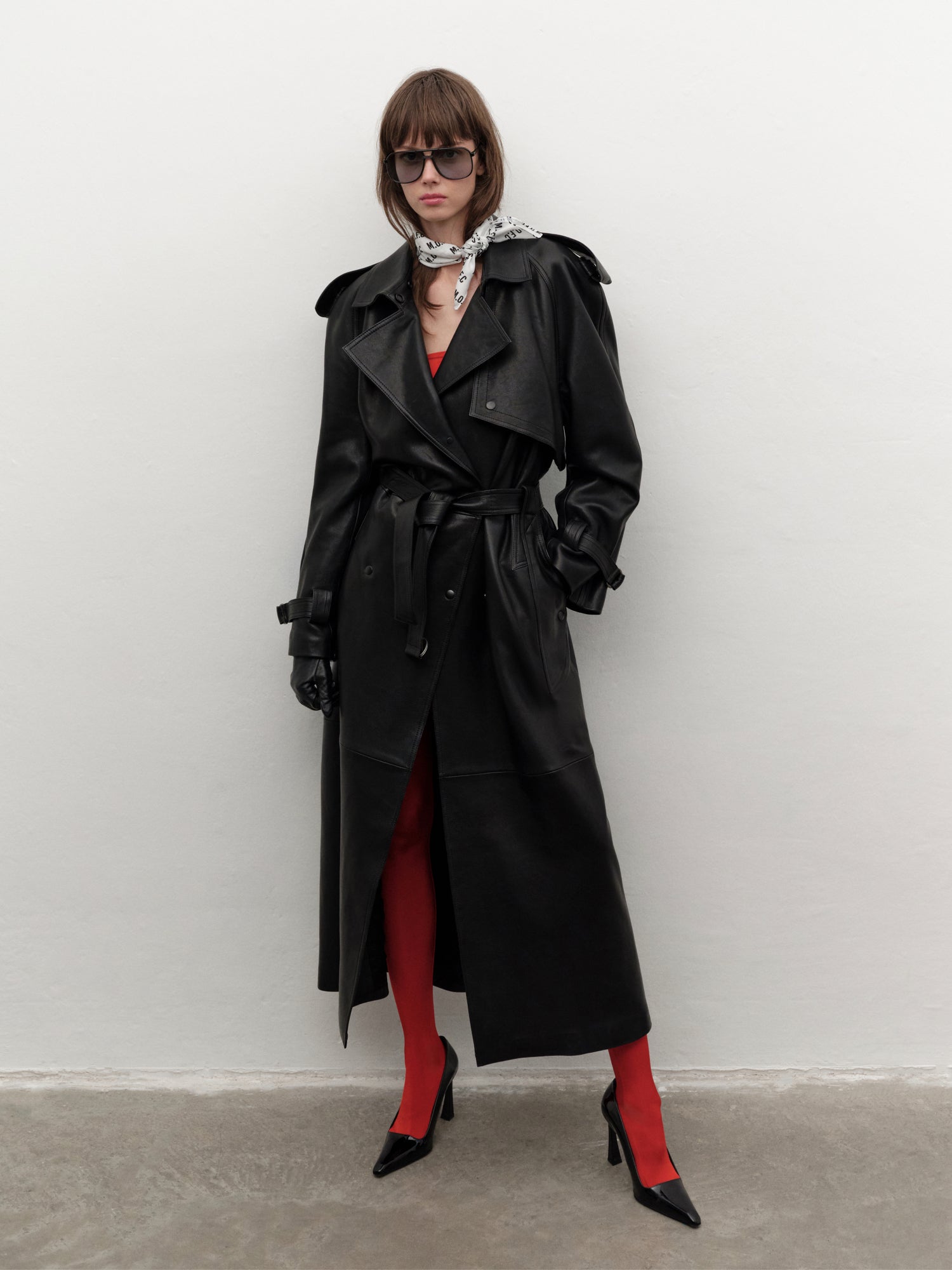 Retro-inspired Lambskin Trenchcoat