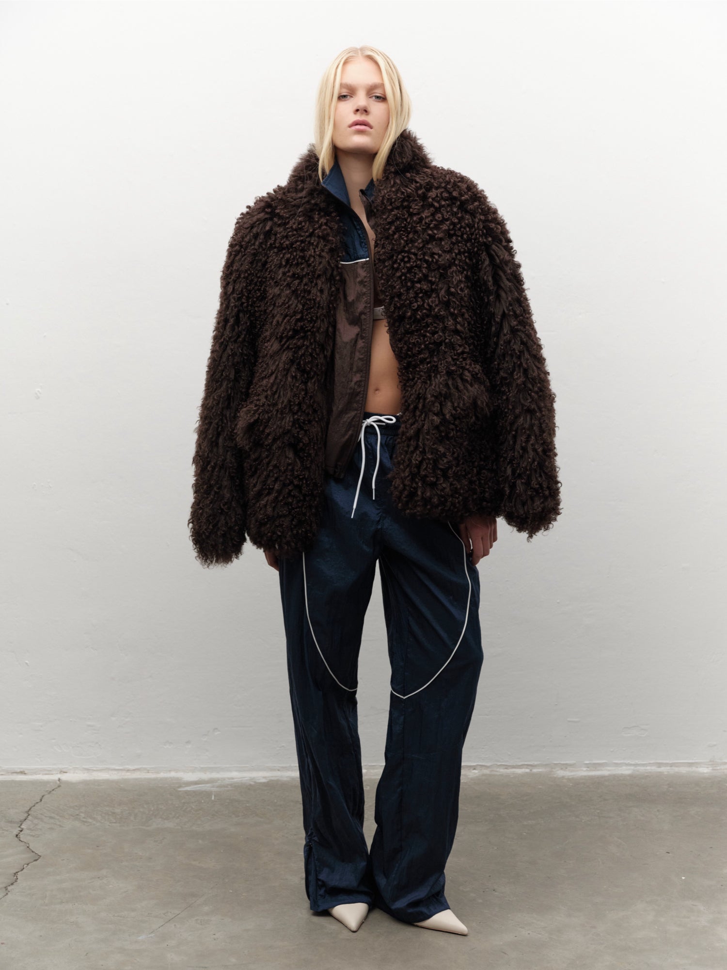 Brown Shearling Coat