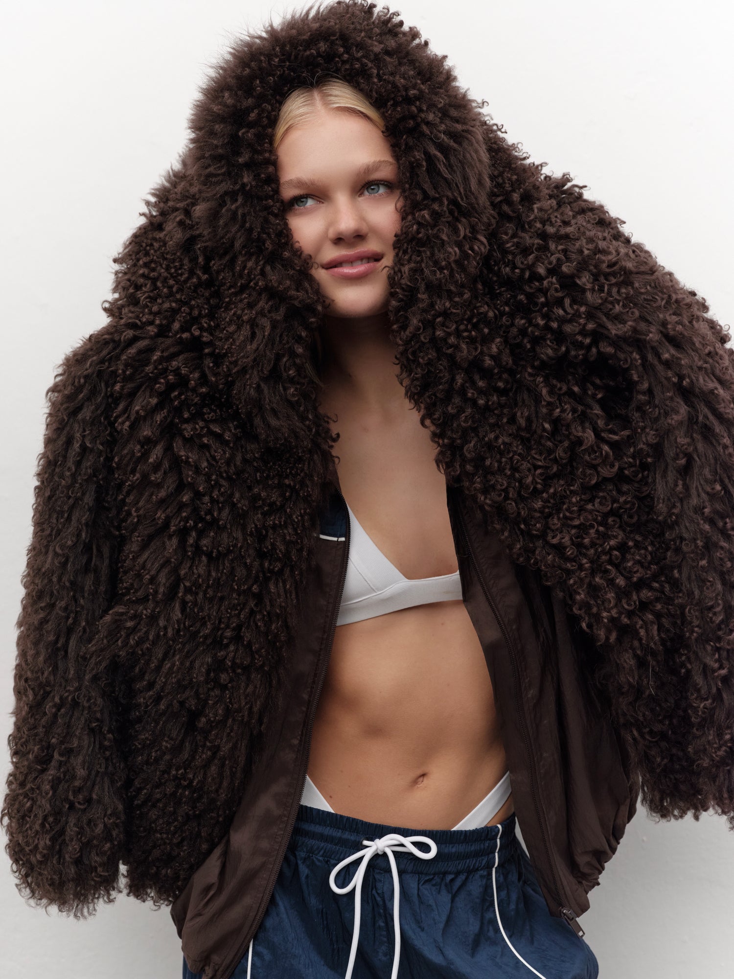 Brown Shearling Coat