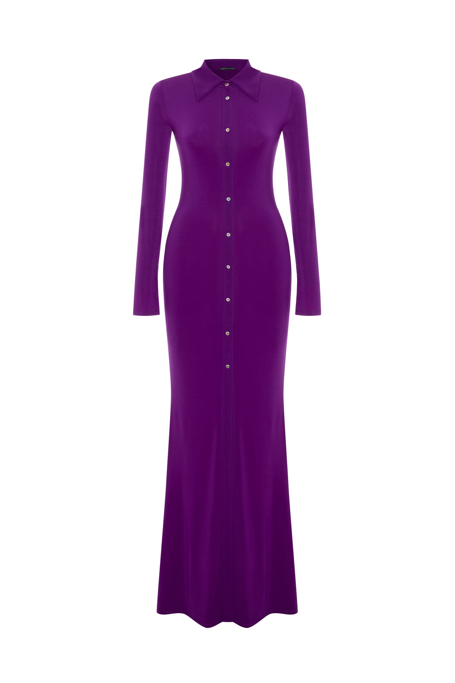 Maxi Shirt Dress in Cyclamen