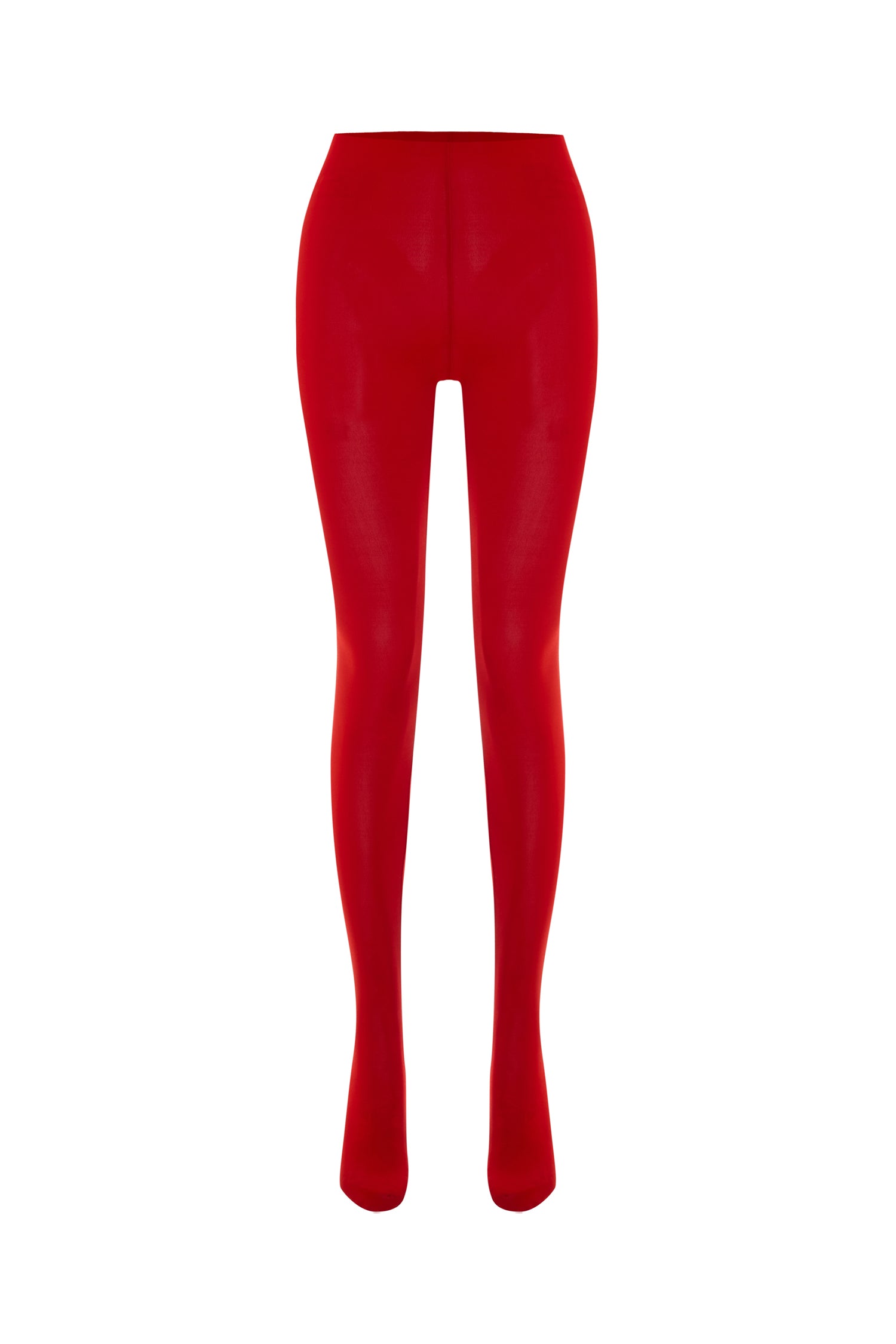 High-rise Leggings in Red