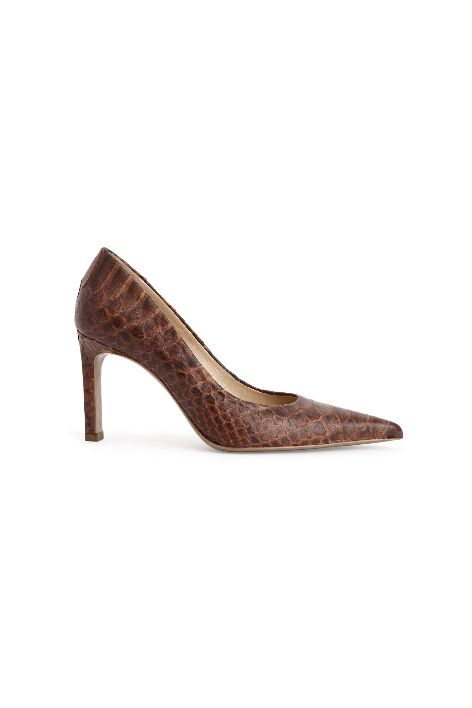 85mm Jill Pumps in Python Leather