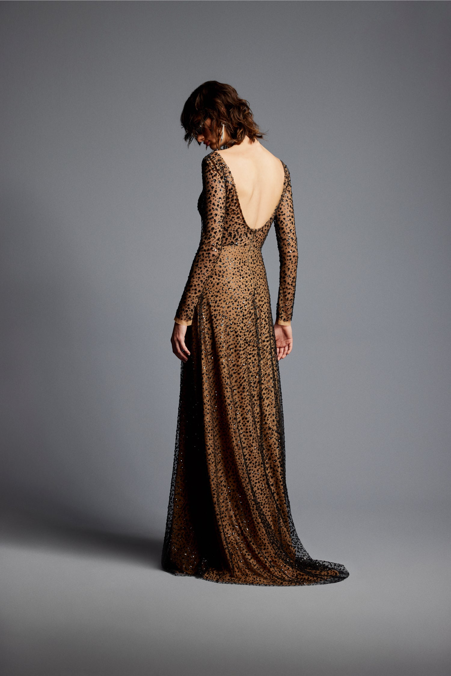 'Amy' Evening Dress in Tull Blend