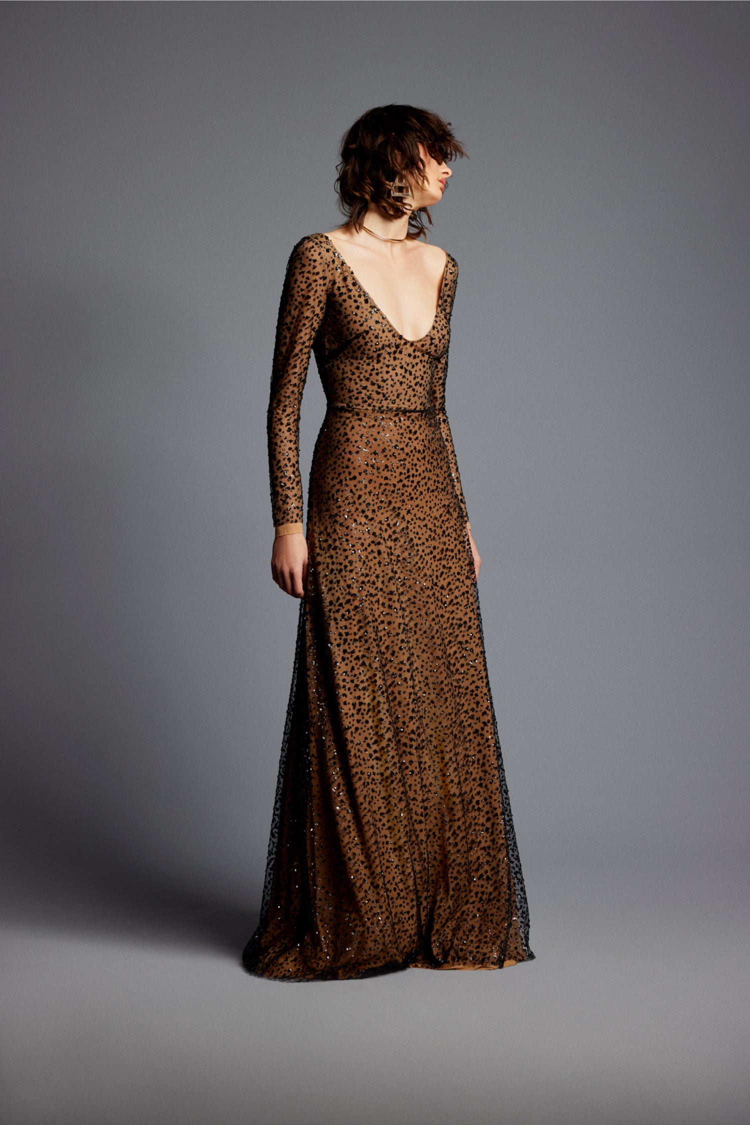 'Amy' Evening Dress in Tull Blend