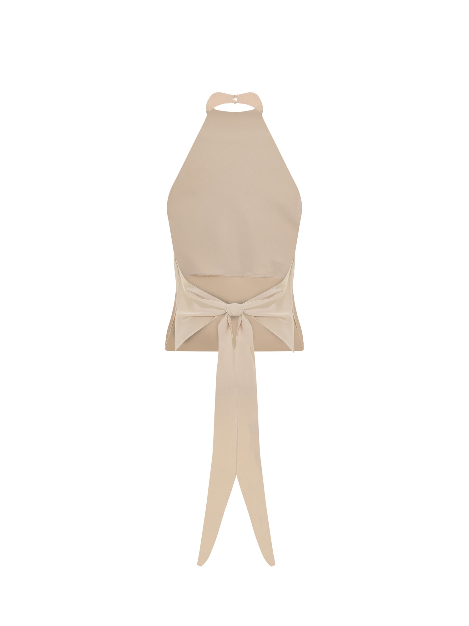 Open-back Halter-neck Top in Sand
