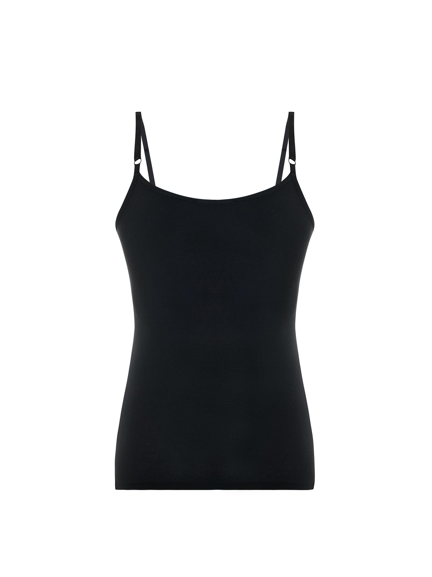 Ribbed Camisole in Black