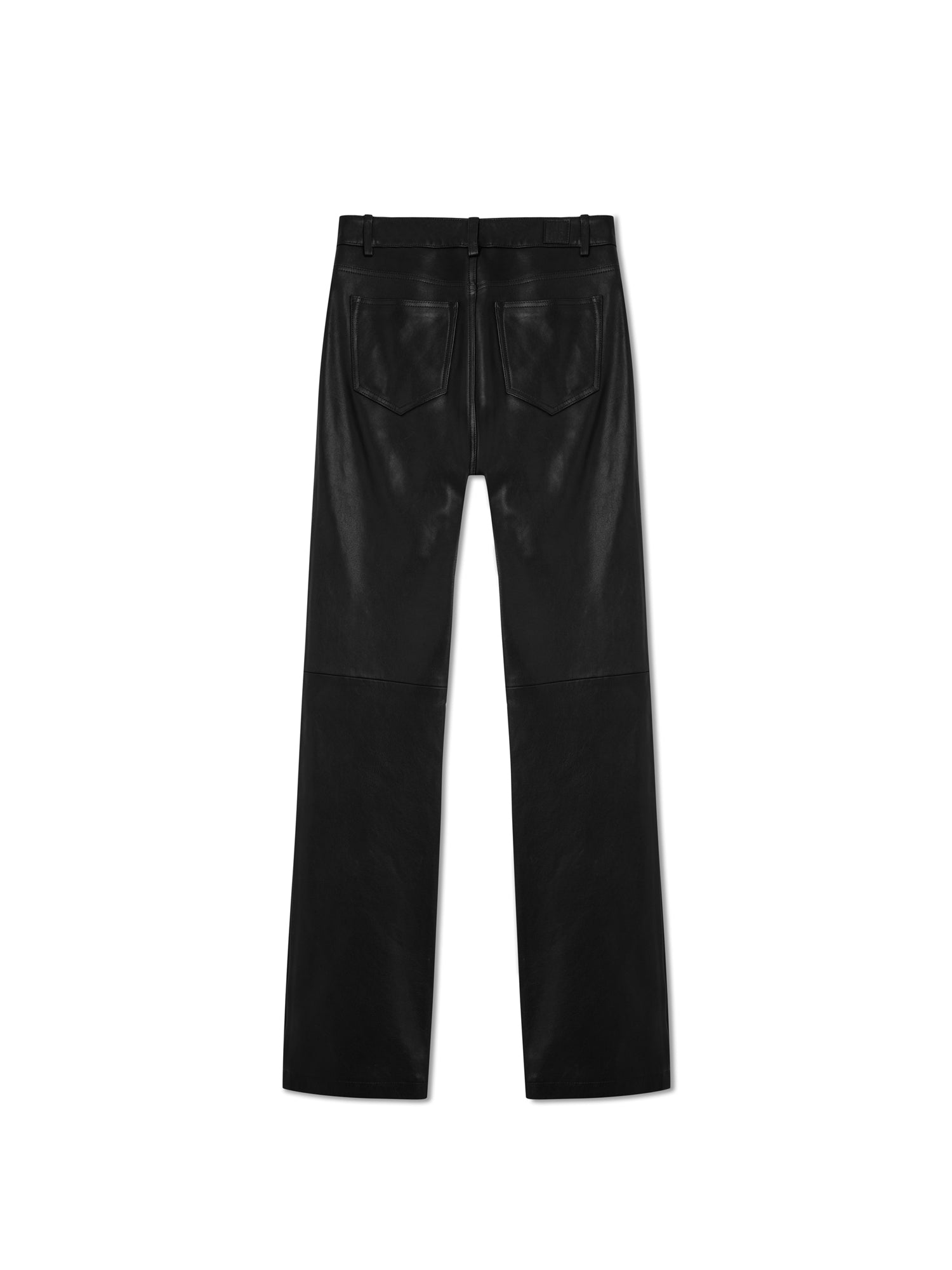 Black Lambskin Pants